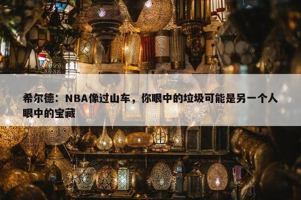 希尔德：NBA像过山车，你眼中的垃圾可能是另一个人眼中的宝藏