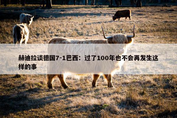 赫迪拉谈德国7-1巴西：过了100年也不会再发生这样的事