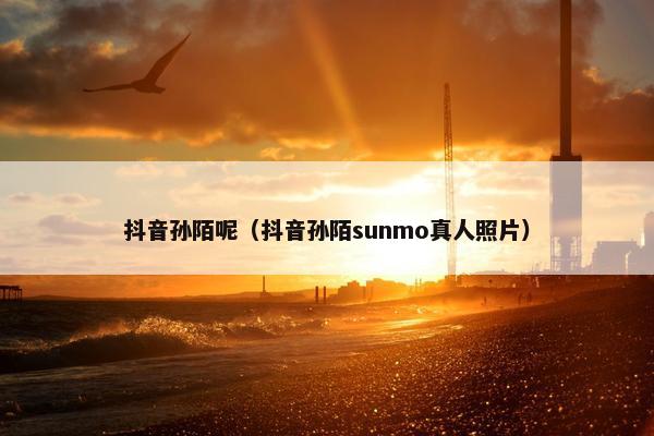 抖音孙陌呢（抖音孙陌sunmo真人照片）