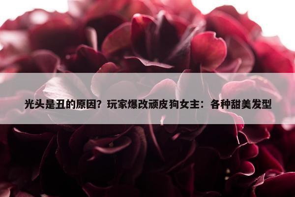 光头是丑的原因？玩家爆改顽皮狗女主：各种甜美发型