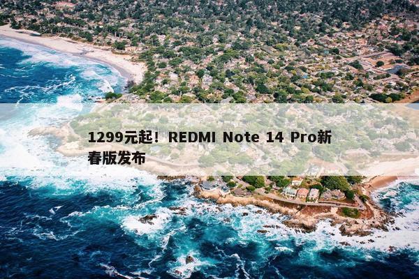 1299元起！REDMI Note 14 Pro新春版发布