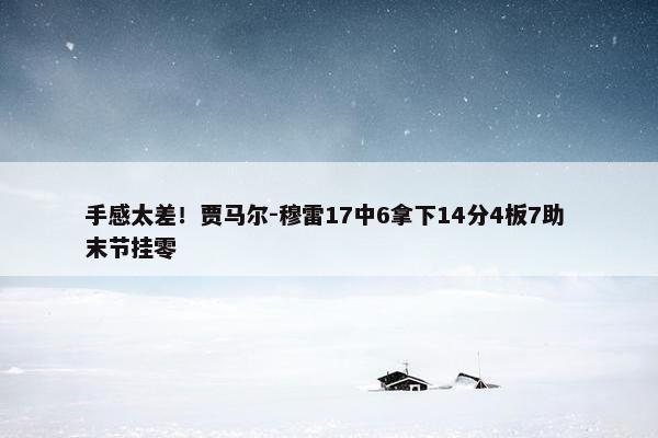 手感太差！贾马尔-穆雷17中6拿下14分4板7助 末节挂零